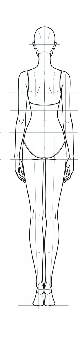 Back view croquis