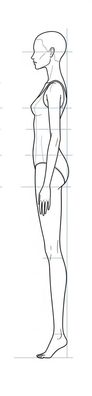 Profile view croquis